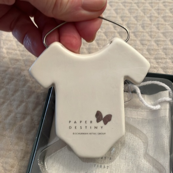 New w/box. Baby’s first ornament. Room on back for baby’s name and BD. - Picture 3 of 4